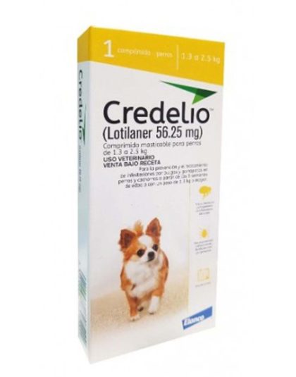 Credelio Perro 1,3-2,5 kg 1 Comprimido
