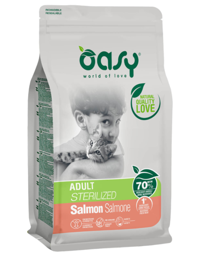Oasy Gato Adulto Salmon Sterilized 1,5 kg