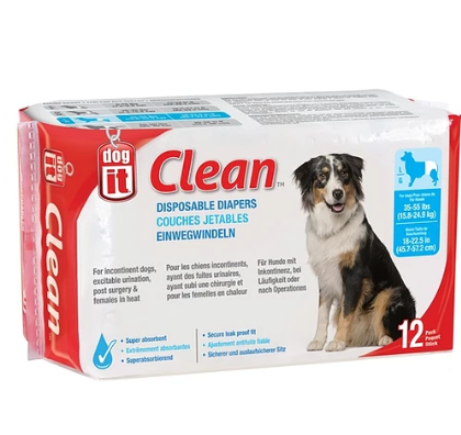 Pañales Desechables Dog It Talla L 15.8-24.9 KG 12UN
