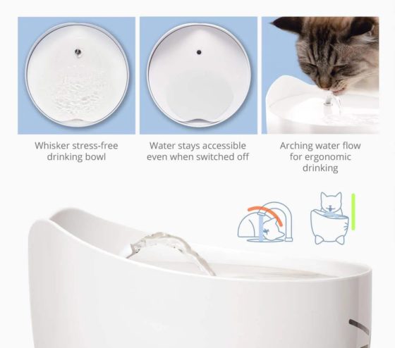 Cat it Pixi Fuente Bebedero Azul Para gatos 2,5 lts - Imagen 3