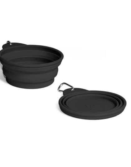 ZeeDog Go Bowl Black Pórtatil y Retráctil 200 ml y 2 Litros