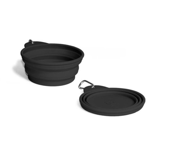 ZeeDog Go Bowl Black Pórtatil y Retráctil 200 ml y 2 Litros