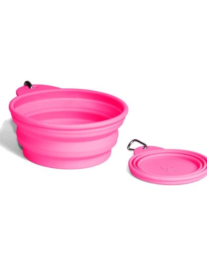 ZeeDog Go Bowl Pink Pórtatil y Retráctil 200 ml y 2 Litros