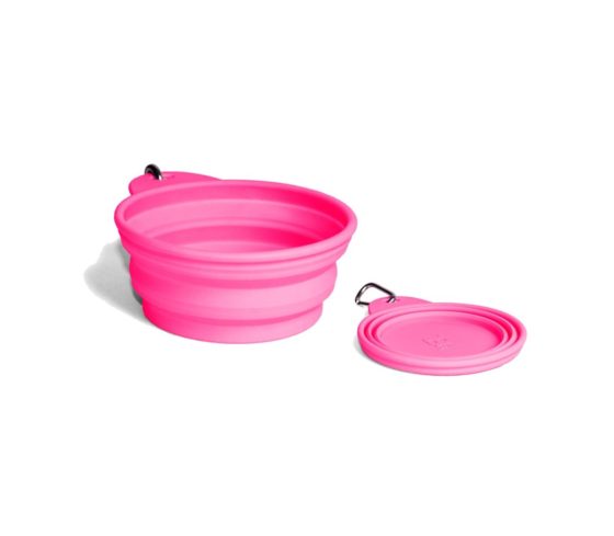 ZeeDog Go Bowl Pink Pórtatil y Retráctil 200 ml y 2 Litros