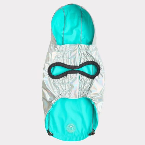 Impermeable Reversible Neon Aqua