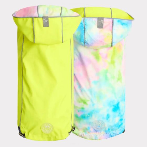 Impermeable Reversible Neon Amarillo