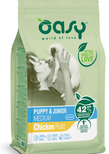 Oasy Puppy & Junior Mediano 12kg
