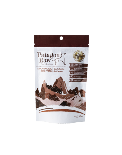 Snack Natural Para Perro Patagon Raw Vacuno 40gr