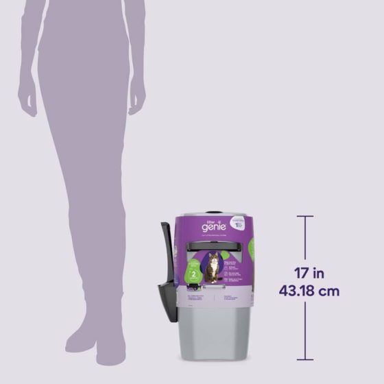 Litter Genie Pail Desing Plus Basurero para Arena Sanitaria - Imagen 3