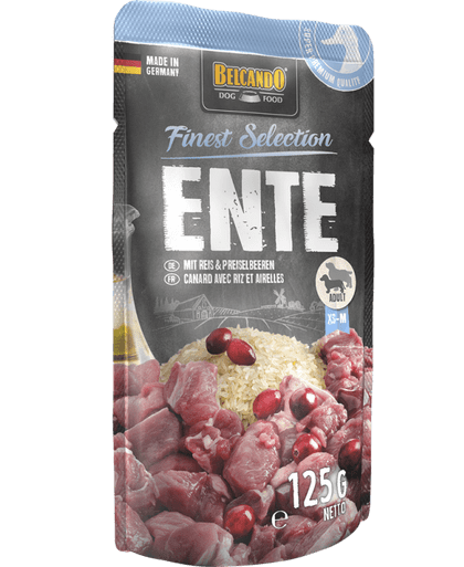 Belcando Pouch Pato-Arroz y Arandano 125gr