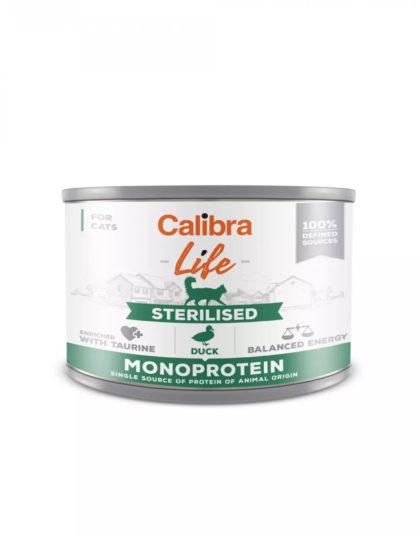 Calibra Cat Life Sterilised Duck 200g