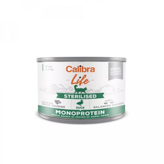 Calibra Cat Life Sterilised Duck 200g