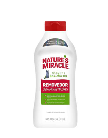 Nature's Miracle Removedor de Manchas y Olores Gatos 473ml10