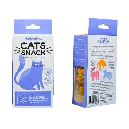Cats Snack Salmon & Pollo con Hierba Gatera 80gr