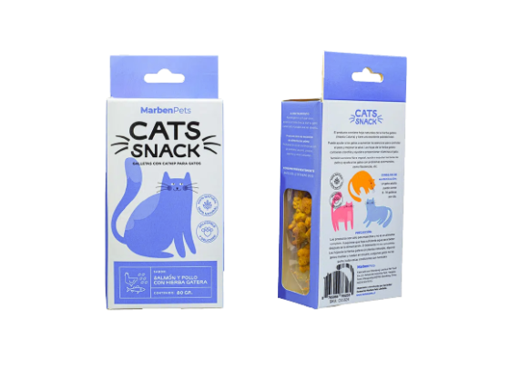 Cats Snack Salmon & Pollo con Hierba Gatera 80gr