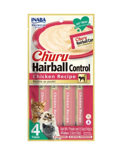 Churu Hairball Control De Pollo 4un