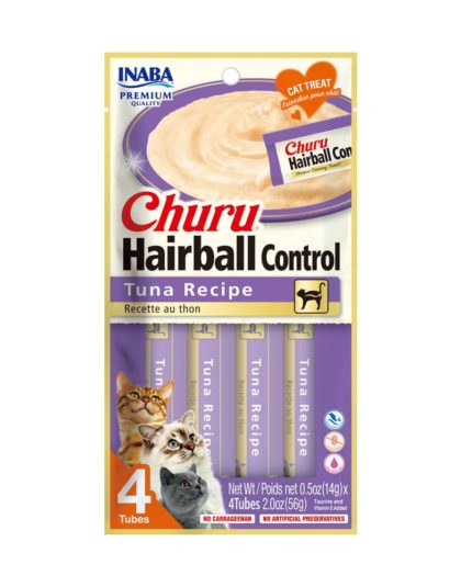 Churu Hairball Control De Atún 4un