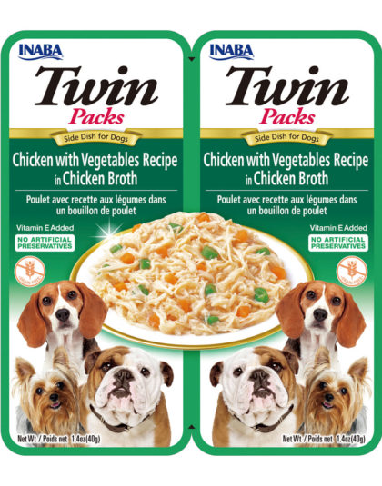 Dog Twin Packs Chicken with Vegetables 2un