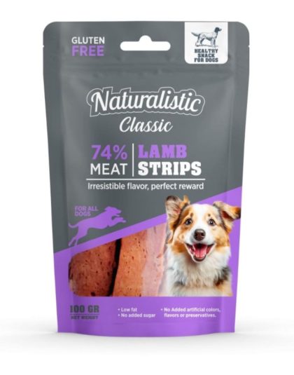 Naturalistic Classic Lamb Strips 100gr