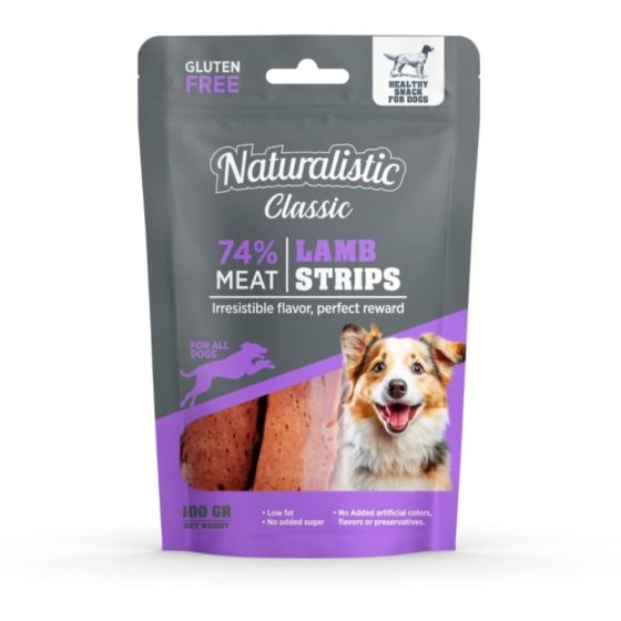 Naturalistic Classic Lamb Strips 100gr