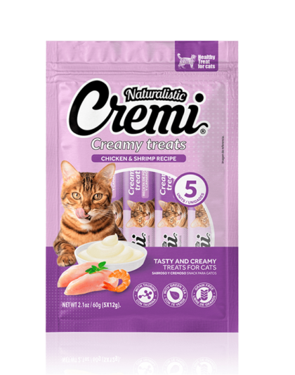 Naturalistic Cat Cremi Treats Pollo & Camaron 60gr