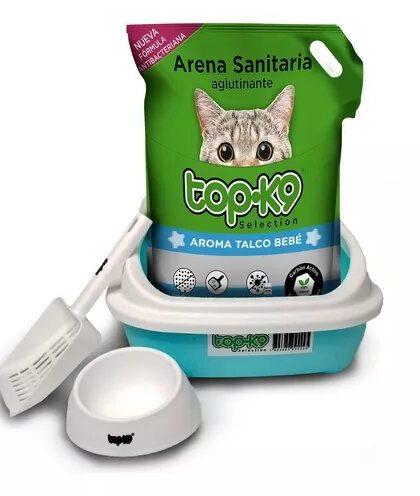Arenero para Gato+ Plato+ Pala  Topk9