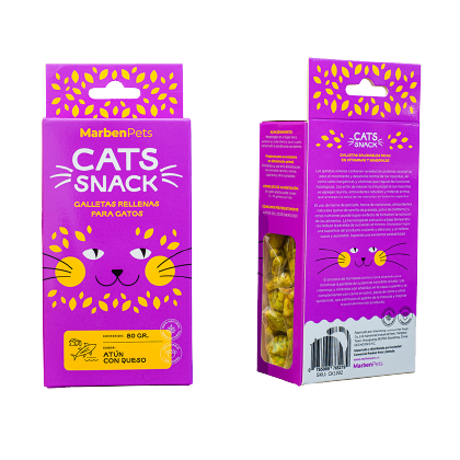 Cats Snack Galletas Rellenas Para Gato Variedades 80gr