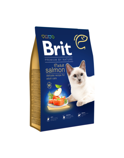 Brit Premium Nature Cat Adult Salmon 8kg