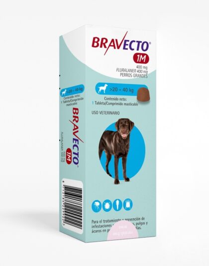 Bravecto 1 mes 400 Mg (20 - 40 Kg)
