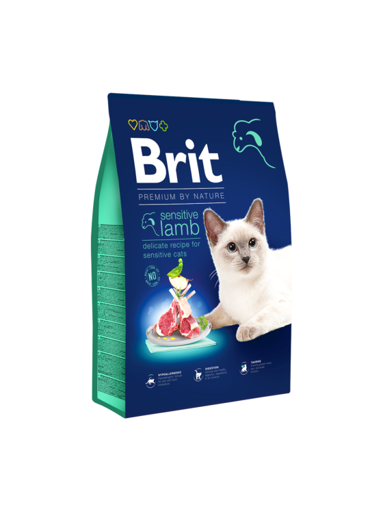 Brit Premium Nature Cat Sensitive Lamb 8kg