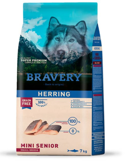 Bravery Dog Herring Senior Small Breed 7kg