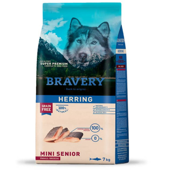 Bravery Dog Herring Senior Small Breed 7kg