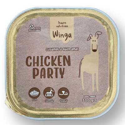 Winga Chicken Party 300gr Snack para Perros