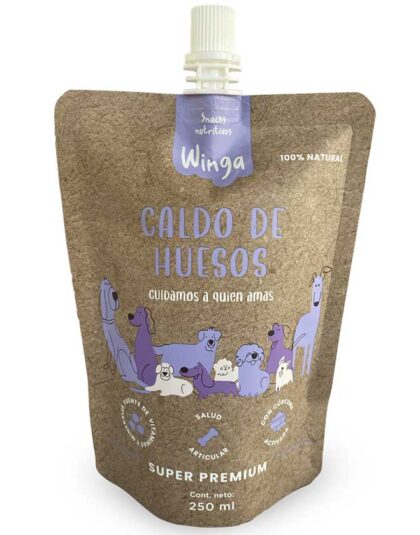 Winga Caldo de Huesos 250gr Snack para Perros