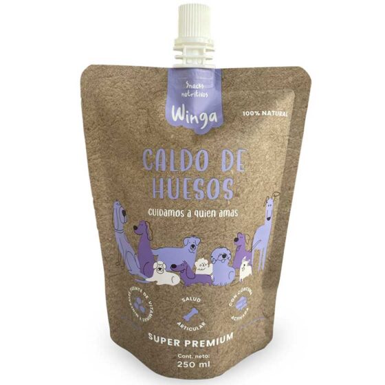 Winga Caldo de Huesos 250gr Snack para Perros