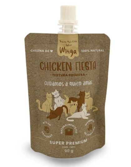 Winga Chicken Fiesta Snack para Gatos 90gr