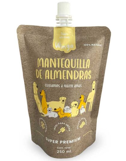 Winga Mantequilla de Almendra 250gr Snak para Perros
