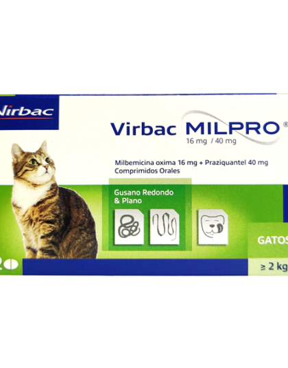 Antiparasitario Milpro Gatos +2kg