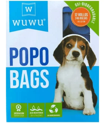 Wuwu Popo Bags Oxibiodegradables -240un