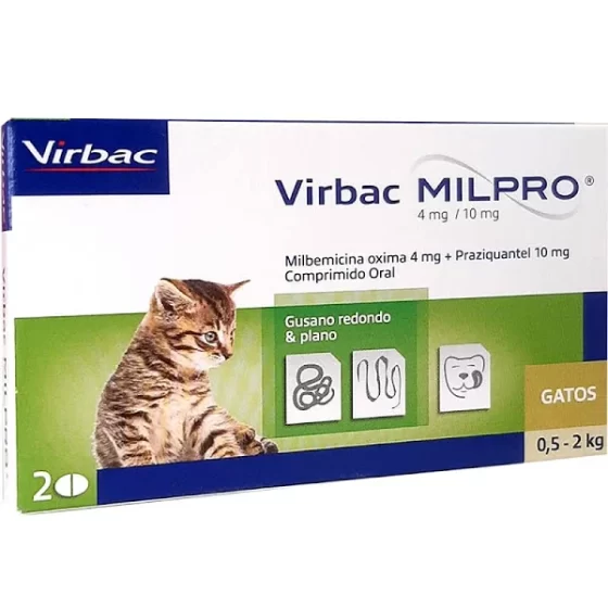 Antiparasitario Milpro Gatos -2kg