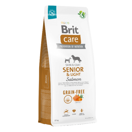 Brit Care Senior&Light Salmón 12 kg y 3 kg