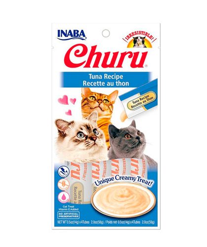 Churu Tuna Snack Gatos 4un