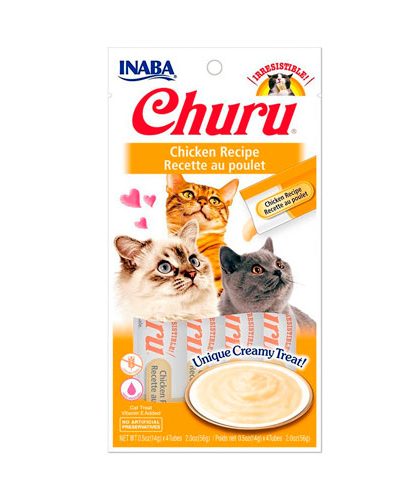 Churu Chicken Snack Gatos 4un