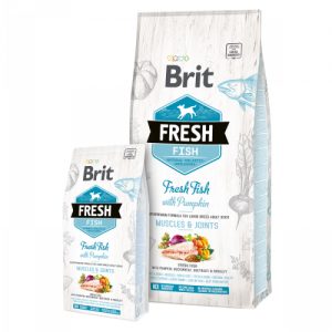 Brit Fresh Fish Adulto Large Breed 12 kg y 2,5 kg