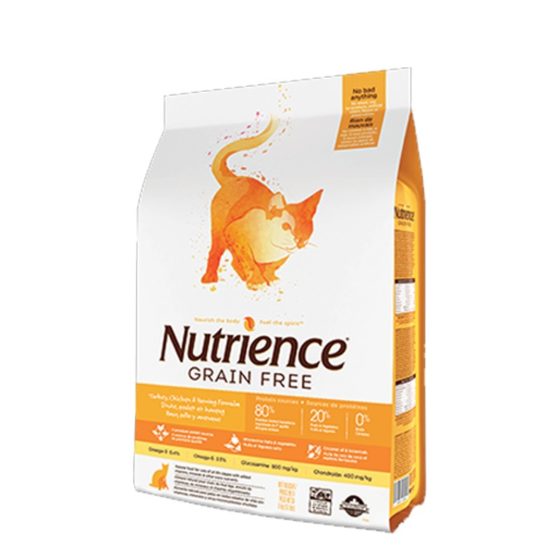 Nutrience Pavo, Pollo, Arenque Cat 5 kg y 2,5 kg