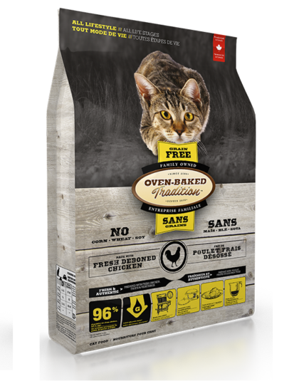 Oven Baked Cat All Life Stages Grain Free Chicken 4,5 kg y 2,2 kg