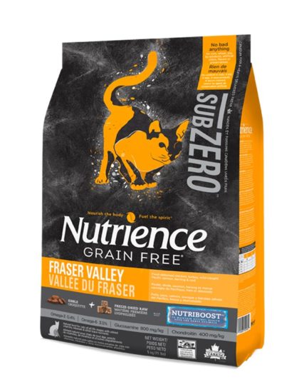Nutrience Subzero Fraser Valley Grain Free Cat 5 kg y 1,8 kg