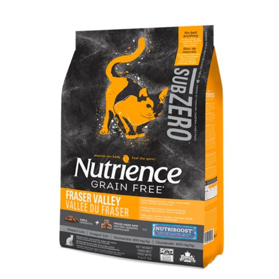 Nutrience Subzero Fraser Valley Grain Free Cat 5 kg y 1,8 kg