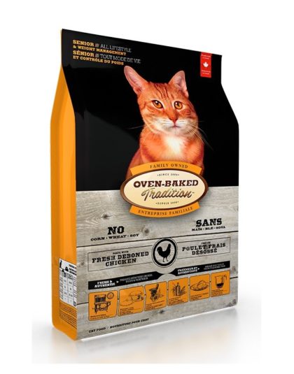 Oven Baked Tradition Cat Senior & Weight Management Chicken 4,5 kg y 2,2 kg