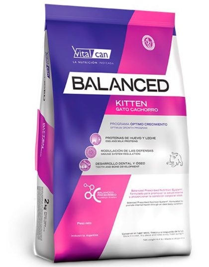 Vitalcan Balanced Kitten 7,5 kg y 2 kg